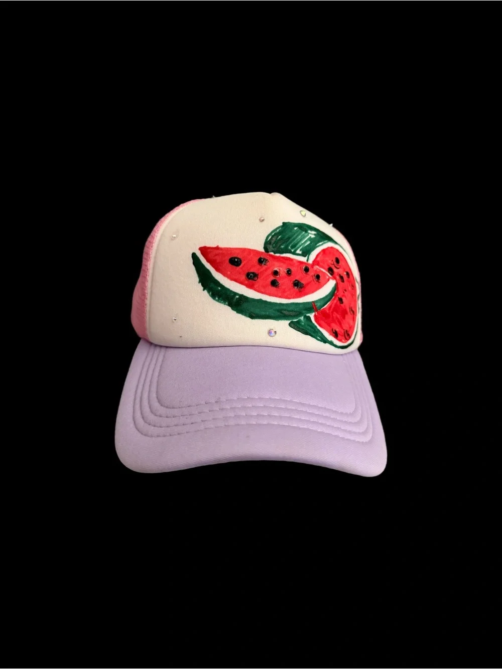 Women’s Pink & Lavender Watermelon Trucker Hat